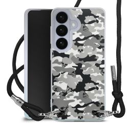 New Carry Case Transparent Stoff schwarz/silber