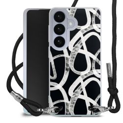 New Carry Case Transparent Stoff schwarz/silber