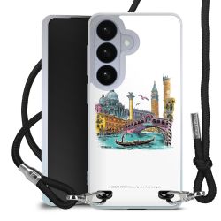 New Carry Case Transparent Stoff schwarz/silber