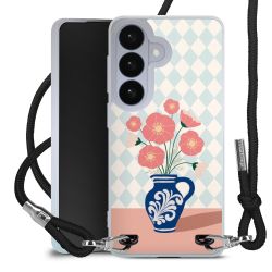 New Carry Case Transparent Stoff schwarz/silber