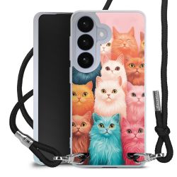 New Carry Case Transparent Stoff schwarz/silber