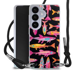 New Carry Case Transparent Stoff schwarz/silber