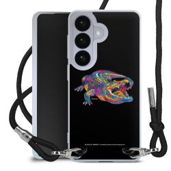 New Carry Case Transparent Stoff schwarz/silber