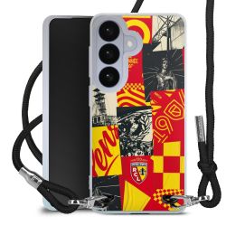 New Carry Case Transparent Stoff schwarz/silber