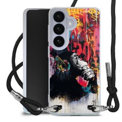 New Carry Case Transparent Stoff schwarz/silber