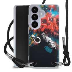 New Carry Case Transparent Stoff schwarz/silber