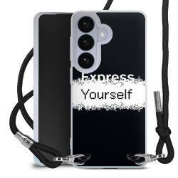 New Carry Case Transparent Stoff schwarz/silber