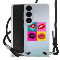 New Carry Case Transparent Stoff schwarz/silber