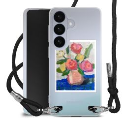 New Carry Case Transparent Stoff schwarz/silber