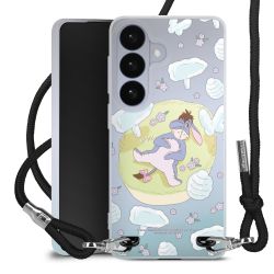 New Carry Case Transparent Stoff schwarz/silber