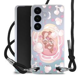 New Carry Case Transparent Stoff schwarz/silber