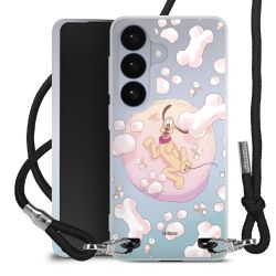 New Carry Case Transparent Stoff schwarz/silber