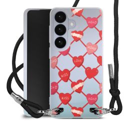 New Carry Case Transparent Stoff schwarz/silber