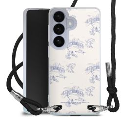 New Carry Case Transparent Stoff schwarz/silber