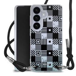 New Carry Case Transparent Stoff schwarz/silber