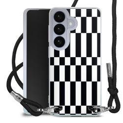 New Carry Case Transparent Stoff schwarz/silber