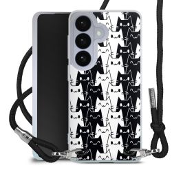 New Carry Case Transparent Stoff schwarz/silber