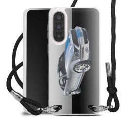 New Carry Case Transparent Stoff schwarz/silber