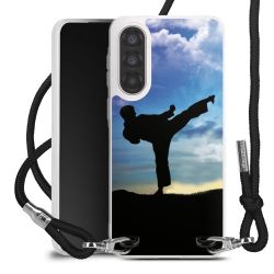 New Carry Case Transparent Stoff schwarz/silber