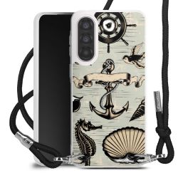 New Carry Case Transparent Stoff schwarz/silber