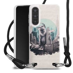 New Carry Case Transparent Stoff schwarz/silber