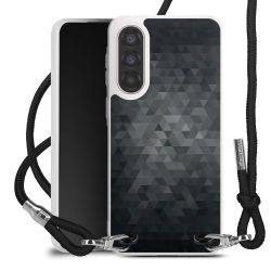 New Carry Case Transparent Stoff schwarz/silber