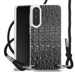 New Carry Case Transparent Stoff schwarz/silber