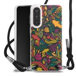 New Carry Case Transparent Stoff schwarz/silber