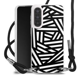 New Carry Case Transparent Stoff schwarz/silber