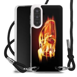 New Carry Case Transparent Stoff schwarz/silber