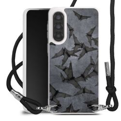 New Carry Case Transparent Stoff schwarz/silber