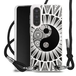 New Carry Case Transparent Stoff schwarz/silber