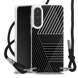 New Carry Case Transparent Stoff schwarz/silber