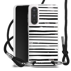 New Carry Case Transparent Stoff schwarz/silber