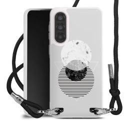 New Carry Case Transparent Stoff schwarz/silber