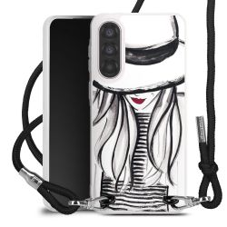 New Carry Case Transparent Stoff schwarz/silber