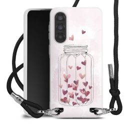 New Carry Case Transparent Stoff schwarz/silber