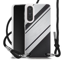 New Carry Case Transparent Stoff schwarz/silber