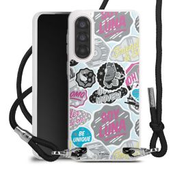 New Carry Case Transparent Stoff schwarz/silber