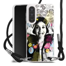 New Carry Case Transparent Stoff schwarz/silber