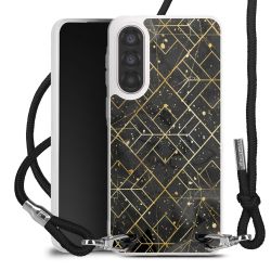 New Carry Case Transparent Stoff schwarz/silber