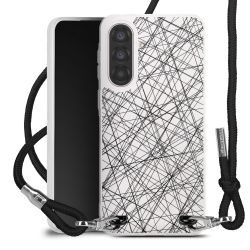 New Carry Case Transparent Stoff schwarz/silber