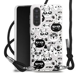 New Carry Case Transparent Stoff schwarz/silber