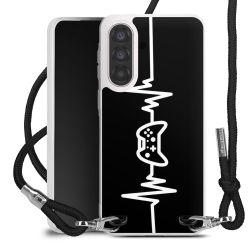 New Carry Case Transparent Stoff schwarz/silber