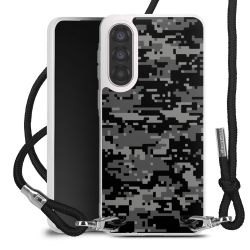 New Carry Case Transparent Stoff schwarz/silber