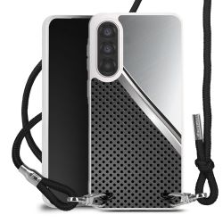 New Carry Case Transparent Stoff schwarz/silber