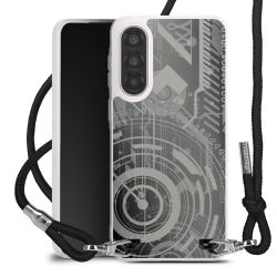 New Carry Case Transparent Stoff schwarz/silber