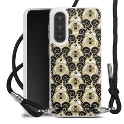 New Carry Case Transparent Stoff schwarz/silber