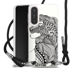 New Carry Case Transparent Stoff schwarz/silber