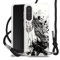 New Carry Case Transparent Stoff schwarz/silber